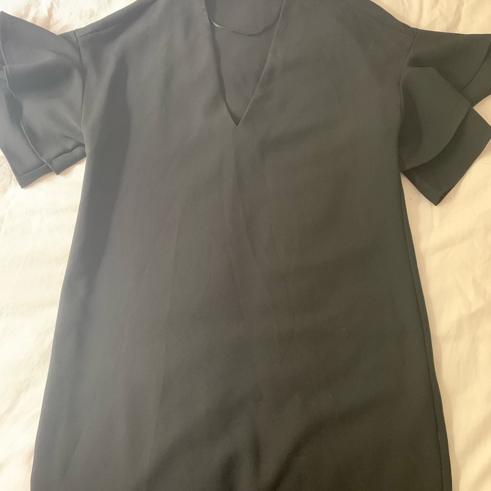 Zara ruffle sleeve mini dress
